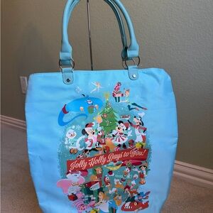 Disney Light Blue Festive Tote Bag BNWT